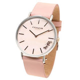 Coach Perry Mother of Pearl Pink Dial Pink Leather Strap Watch for Women - 14503244 Authentic Buy Shop Now