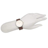 Coach Perry White Dial Brown Leather Strap Watch for Women - 14503154 Authentic Buy Shop Now