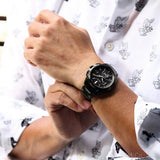 Hugo Boss Grand Prix Black Dial Black Leather Strap Watch for Men - 1513474 Authentic Buy Shop Now