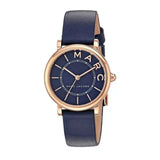 Marc Jacobs Roxy Navy Blue Dial Navy Blue Leather Strap Watch for Women - MJ1539 Authentic Buy Shop Now