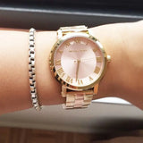 Michael Kors Norie Gold Dial Two Tone Steel Strap Watch for Women - MK3586 Authentic Buy Shop Now