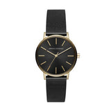 Armani Exchange Lola Three Hand Black Dial Black Mesh Strap Watch For Women - AX5548 Authentic Buy Shop Now