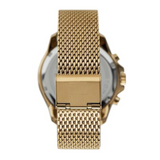 Tommy Hilfiger Jordan Chronograph Green Dial Gold Mesh Strap Watch For Men - 1792093 Authentic Buy Shop Now