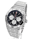Breitling Chronomat B01 42mm Black Dial Silver Steel Strap Watch for Men - AB0134101B1A1 Authentic Buy Shop Now