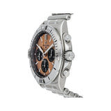 Breitling Chronomat B01 42 Brown Dial Silver Steel Strap Watch for Men - AB0134101K1A1 Authentic Buy Shop Now