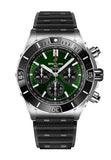 Breitling Super Chronomat B01 44 Green Dial Black Rubber Strap Watch for Men - AB0136251L1S1 Authentic Buy Shop Now