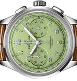 Breitling Premier B09 Chronograph 40 Green Dial Brown Leather Strap Watch for Men - AB0930D31L1P1 Authentic Buy Shop Now