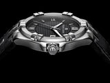 Maurice Lacroix Aikon Date Automatic Black Dial Black Leather Strap Watch For Men - AI6008-SS001-330-1 Authentic Buy Shop Now