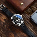 Maurice Lacroix Aikon Chronograph Black Dial Black Leather Strap Watch for Men - AI1018-SS001-330-2 Authentic Buy Shop Now