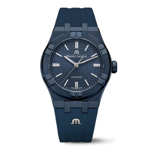 Maurice Lacroix Automatic PVD Limited Edition Blue Dial Blue Silicon Strap Watch For Men - AI6007-PVC00-430-4 Authentic Buy Shop Now