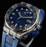 Maurice Lacroix Aikon Venturer Blue Dial Blue Rubber Strap Watch for Men - AI6058-SS001-430-1 Authentic Buy Shop Now