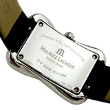 Maurice Lacroix Divina White Mother of Pearl Dial Black Leather Strap Watch for for Women - DV5011-SD531-120 Authentic Buy Shop Now