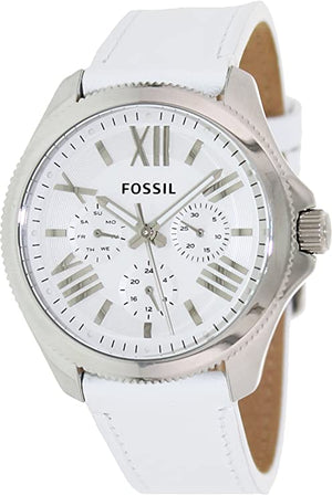 Fossil Cecile White Dial White Leather Strap Watch for Women - AM4484 Authentic Buy Shop Now