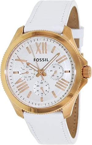 Fossil Cecile White Dial White Leather Strap Watch for Women - AM4486 Authentic Buy Shop Now
