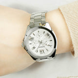 Fossil Cecile Multifunction Silver Dial Silver Steel Strap Watch for Women - AM4509 Authentic Buy Shop Now