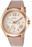 Fossil Cecile White Dial Beige Leather Strap Watch for Women - AM4532 Authentic Buy Shop Now