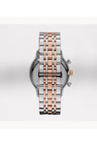Emporio Armani Chronograph White Dial Two Tone Steel Strap Watch For Men - AR0399 Authentic Buy Shop Now