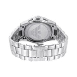 Emporio Armani Valente Chronograph Black Dial Silver Stainless Steel Watch For Men - AR0673 Authentic Buy Shop Now