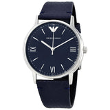Emporio Armani Kappa Quartz Blue Dial Blue Leather Strap Watch For Women - AR11012 Authentic Buy Shop Now