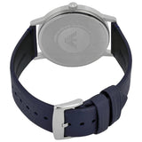 Emporio Armani Kappa Quartz Blue Dial Blue Leather Strap Watch For Women - AR11012 Authentic Buy Shop Now