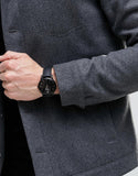 Emporio Armani Luigi Chronograph Black Dial Black Rubber Strap Watch For Men - AR11024 Authentic Buy Shop Now