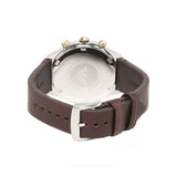 Emporio Armani Chronograph White Dial Brown Leather Strap Watch For Men - AR11033 Authentic Buy Shop Now