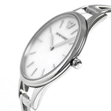Emporio Armani Aurora Mother Of Pearl White Dial Silver Steel Strap Watch For Women - AR11054 Authentic Buy Shop Now