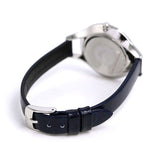 Emporio Armani Aurora Quartz Mother Of Pearl White Dial Blue Leather Strap Watch For Women - AR11090 Authentic Buy Shop Now