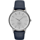 Emporio Armani Renato White DIal Blue Leather Strap Watch For Men - AR11119 Authentic Buy Shop Now