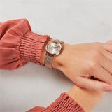 Emporio Armani Kappa Pink Dial Pink Mesh Bracelet Watch For Women - AR11129 Authentic Buy Shop Now