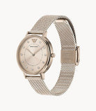 Emporio Armani Kappa Pink Dial Pink Mesh Bracelet Watch For Women - AR11129 Authentic Buy Shop Now