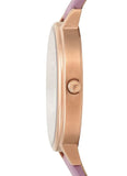 Emporio Armani Kappa Mother Of Pearl White Dial Pink Leather Strap Watch For Women - AR11130 Authentic Buy Shop Now