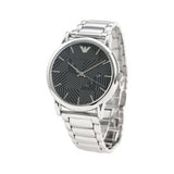 Emporio Armani Classic Quartz Grey Dial Silver Steel Strap Watch For Men - AR11134 Authentic Buy Shop Now