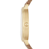 Emporio Armani Kappa Quartz Mother of Pearl Taupe Dial Brown Leather Strap Watch For Men - AR11151 Authentic Buy Shop Now