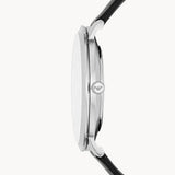 Emporio Armani Modern Slim Quartz Grey Dial Black Leather Strap Watch For Men - AR11162 Authentic Buy Shop Now