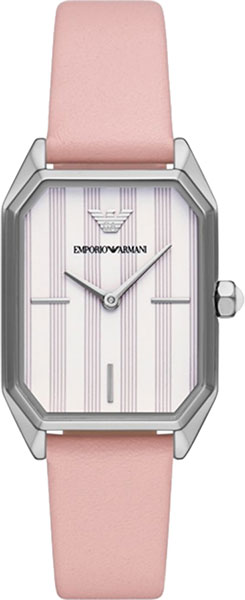 Emporio Armani Quartz White Dial Pink Leather Strap Watch For Women - AR11207 Authentic Buy Shop Now