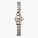 Emporio Armani Gianni T Bar Quartz Blue Dial Two Tone Steel Strap Watch For Women - AR11222 Authentic Buy Shop Now