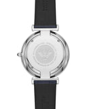 Emporio Armani Gianni T Bar Quartz Blue Dial Blue Leather Strap Watch For Men - AR11300 Authentic Buy Shop Now