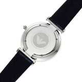 Emporio Armani Gianni T Bar Quartz Blue Dial Blue Leather Strap Watch For Men - AR11300 Authentic Buy Shop Now