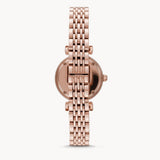 Emporio Armani Gianni T-Bar Mother of Pearl Dial Rose Gold Steel Strap Watch For Women - AR11316 Authentic Buy Shop Now