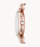 Emporio Armani Kappa Analog Mother of Pearl Dial Rose Gold Steel Strap Watch For Women - AR11006 Authentic Buy Shop Now