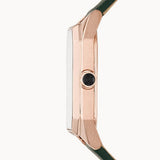 Emporio Armani Gioia Analog Black Mother of Pearl Dial Green Leather Strap Watch For Women - AR11149 Authentic Buy Shop Now