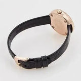 Emporio Armani Rosa Quartz Mother Of Pearl White Dial Black Leather Strap Watch For Women - AR11356 Authentic Buy Shop Now
