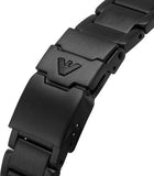Emporio Armani Diver Chronograph Black Dial Black Steel Strap Watch For Men - AR11363 Authentic Buy Shop Now