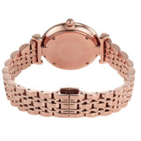 Emporio Armani Gianni T Bar Quartz Mother of Pearl Dial Rose Gold Steel Strap Watch For Women - AR11385 Authentic Buy Shop Now