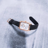 Emporio Armani Gioia Quartz Mother of Pearl Dial Black Leather Strap Watch For Women - AR11390 Authentic Buy Shop Now