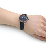 Emporio Armani Gianni T-Bar Quartz Blue Dial Blue Leather Strap Watch for Women - AR11424 Authentic Buy Shop Now