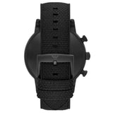 Emporio Armani Luigi Analog Black Dial Black Leather Strap Watch For Men - AR11450 Authentic Buy Shop Now