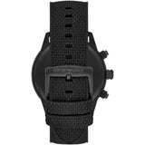 Emporio Armani Renato Chronograph Black Dial Black Nylon Strap Watch For Men - AR11457 Authentic Buy Shop Now