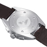 Emporio Armani Claudio Chronograph Brown Dial Brown Leather Strap Watch For Men - AR11482 Authentic Buy Shop Now